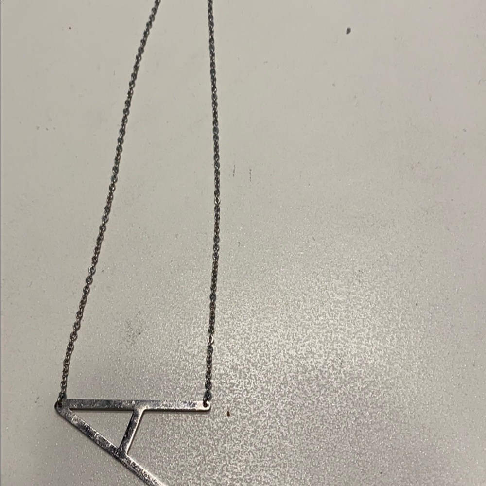 Sterling silver A necklace